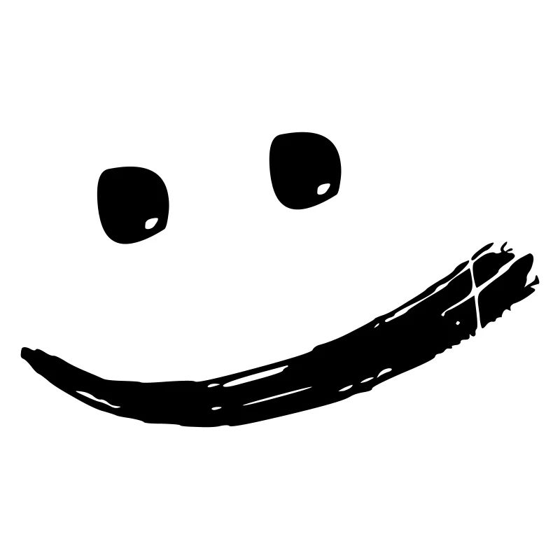 Joyeux créatif cool rieur vecteur de visage