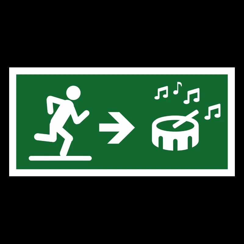 exit to the drum sound