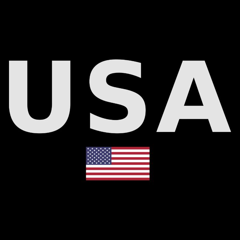 ÉQUIPE Bannière du drapeau américain des États-Unis en cours d’écriture