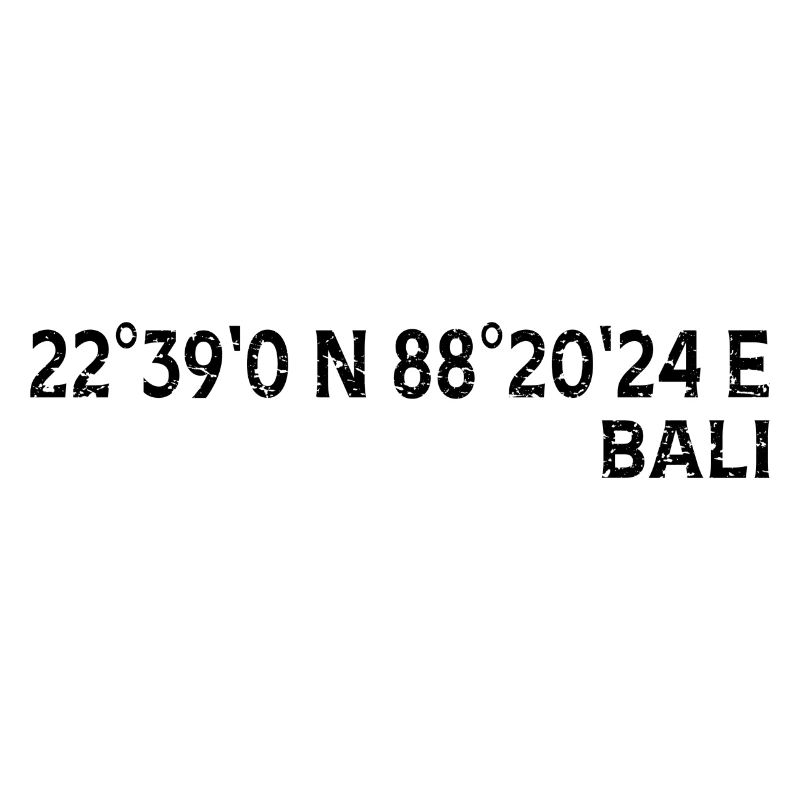 Bali Coordinates Souvenir