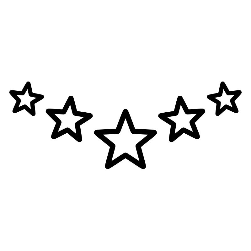 Star Decoration Series Line Sharp Star Outer Line