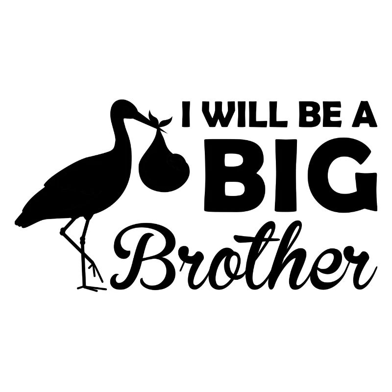 Werdender großer Bruder Storch