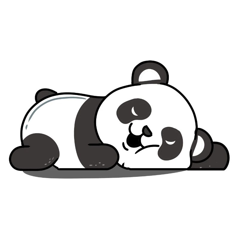 Panda endormi