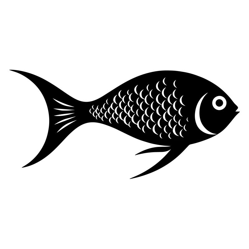 Poisson doux nageant dans la mer - illustration