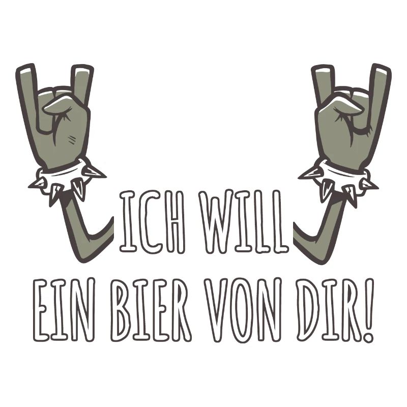 Pommesgabel Spruch Ich Will Ein Bier Von Dir