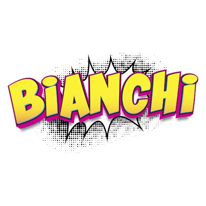 Bianchi benutzerdefinierter Name Comic-Stil Pop-Art,