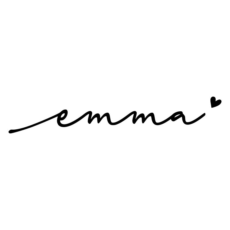 Emma Cursive Name