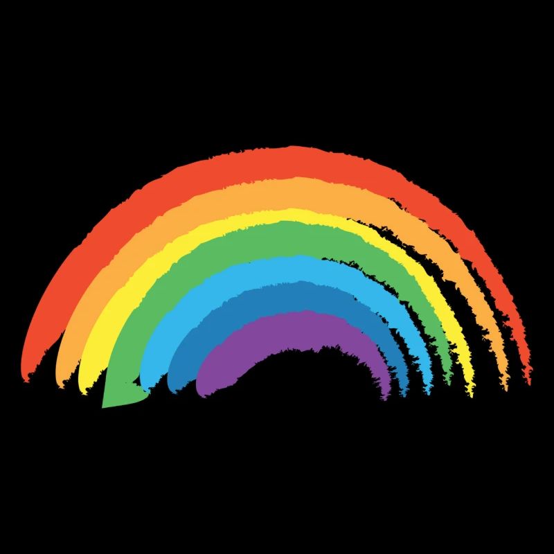 Regenbogen mit bunten Farben Retro Vintage