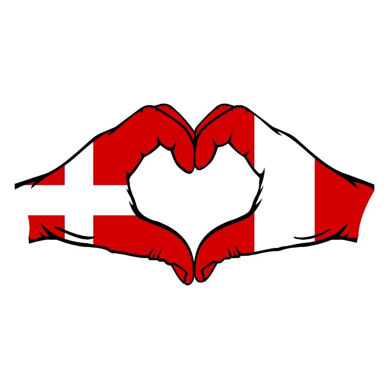 Denmark Peru Heart Shape with Hands