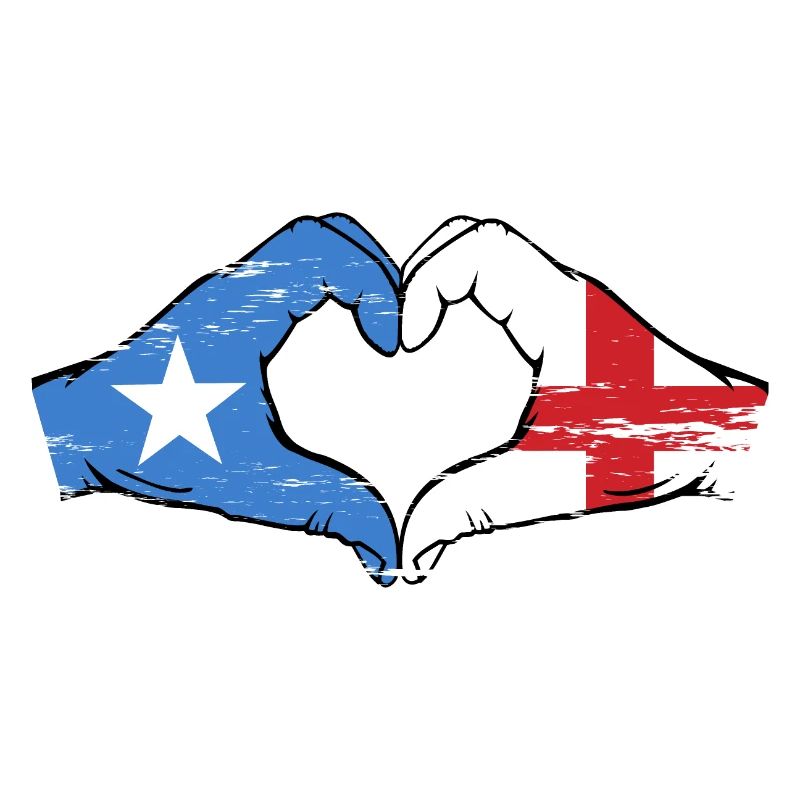 Somalie Angleterre drapeau mains forme de coeur utilisé