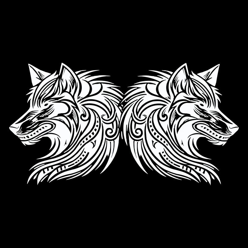 wolf tribal wölfe