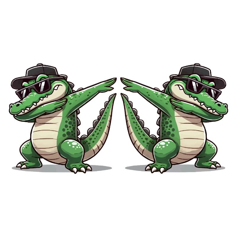 Crocodile Comic Dabbing 2