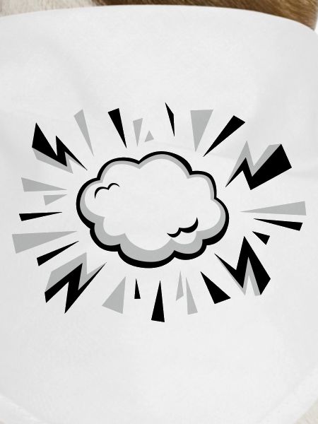 Comic Cloud with Lightning