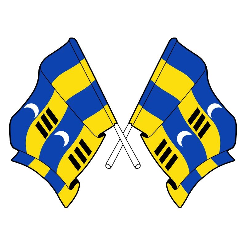 Crossed Ameland Flags – Island Pride
