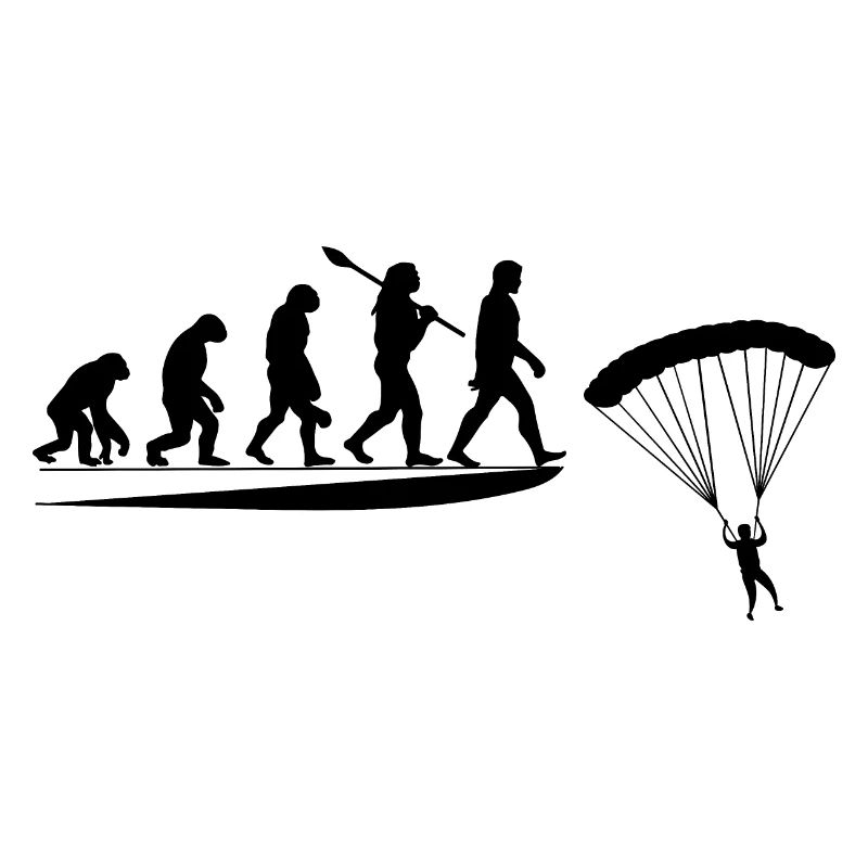 Parachute Évolution du Singe Au Parachutiste
