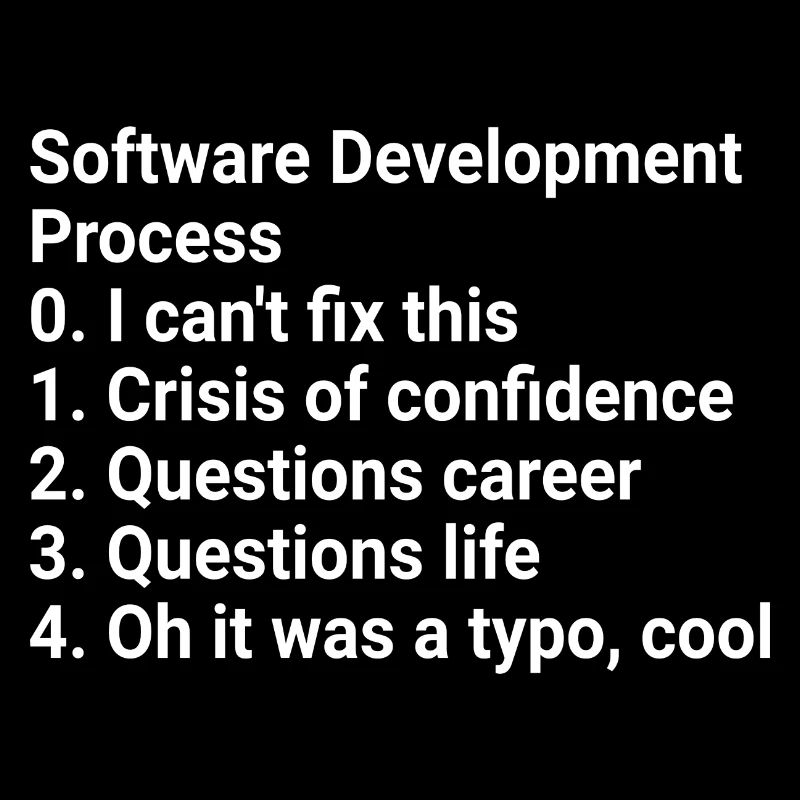 Software Development Process: Crisis to Typo! #Cod