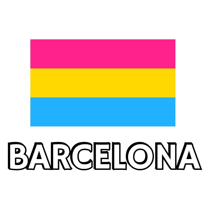 Drapeau de la Pan Pride Barcelone