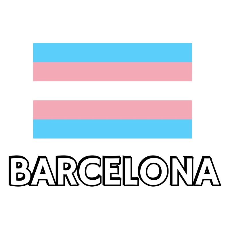 Drapeau de la Trans Pride Barcelone