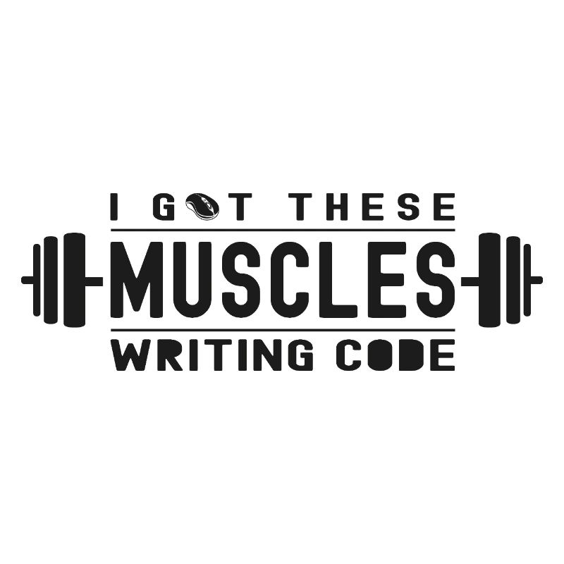 J’ai ces muscles qui écrivent du code pour un geek ou un nerd