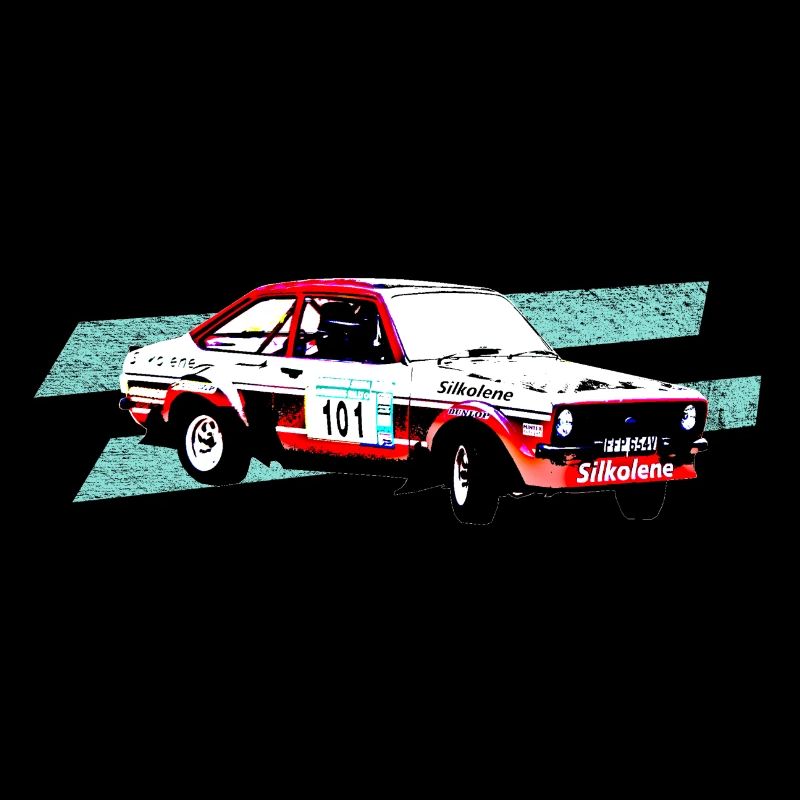 Escorte de rallye à la dérive