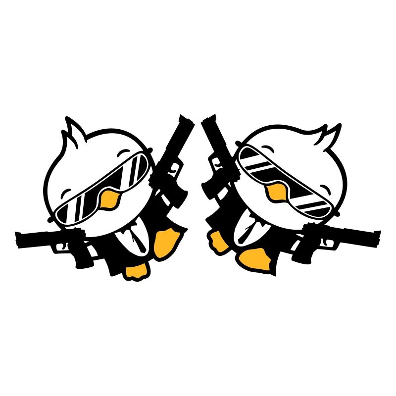 Birds 2 Weapons Guns Agent Sunglasses Cool
