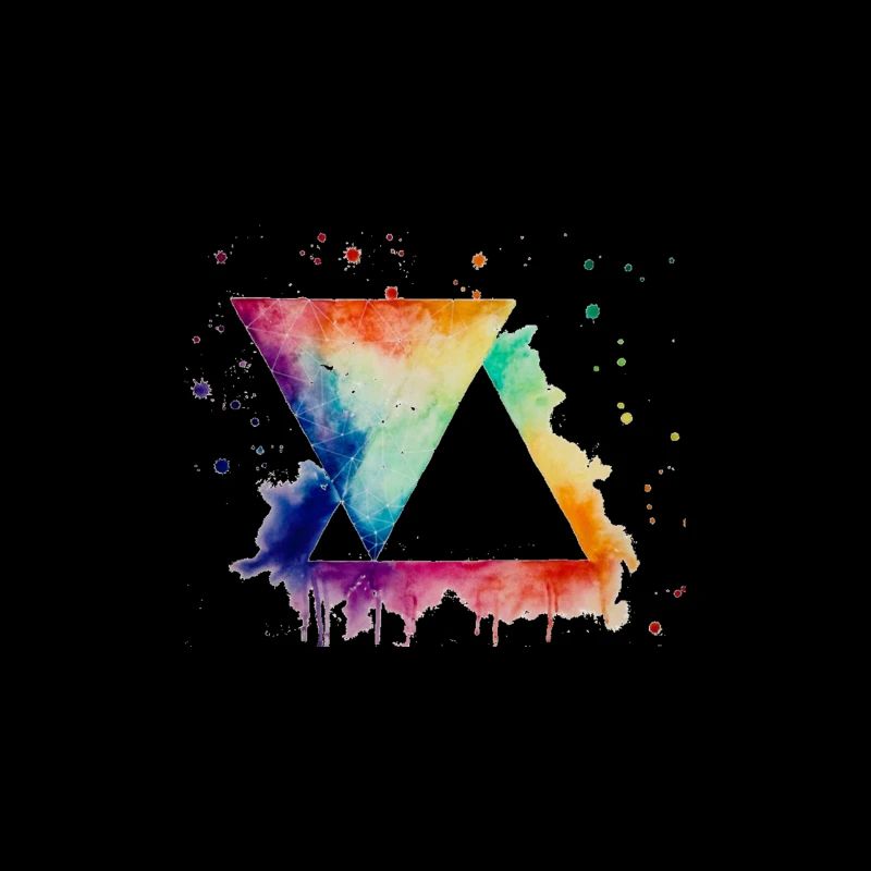Triangles in bright colors