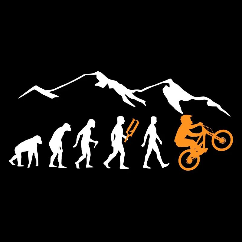 Evolution mountain bikers