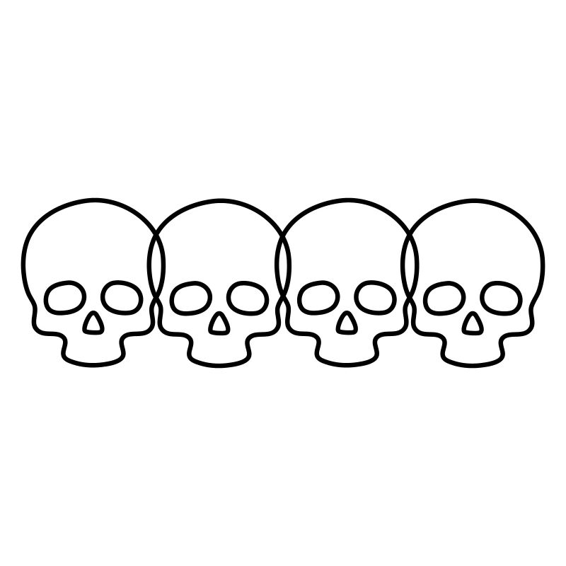 Totenkopf 4 Ringe