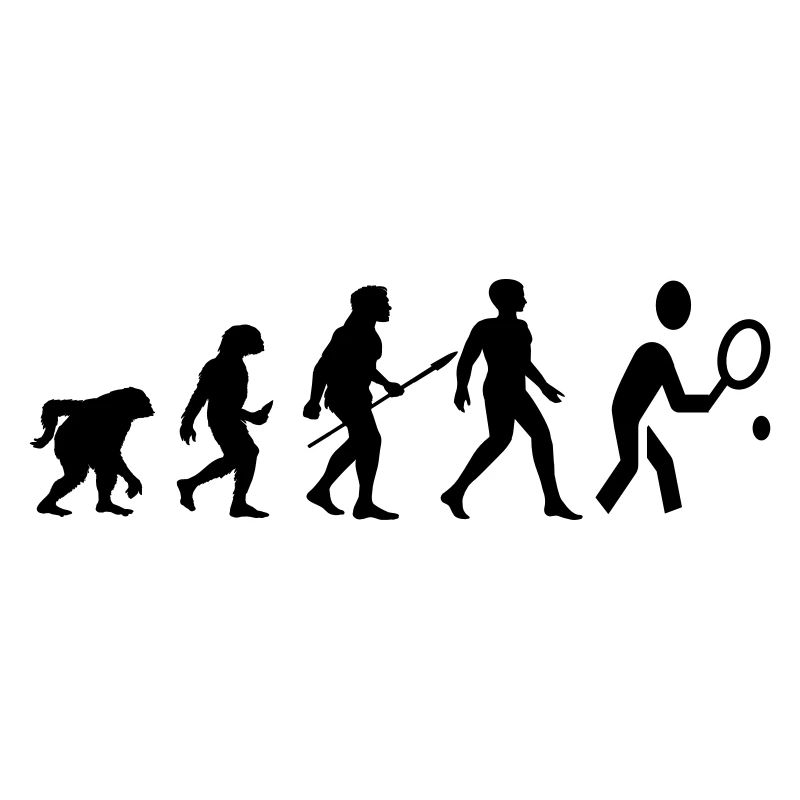 Cooles „Evolution Tennis Shirt“ Design