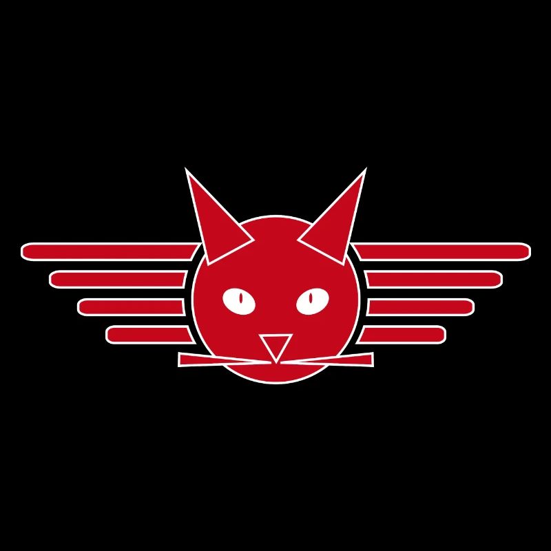 Conception créative de t-shirt Ailes de chat