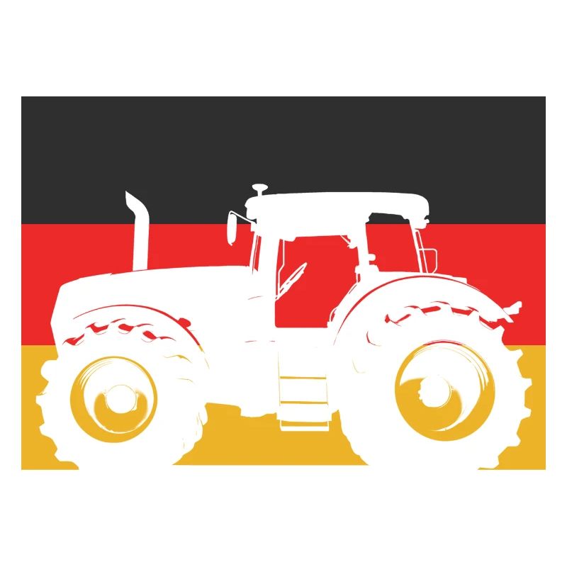 Tractor with German flag – Farmer Stolz