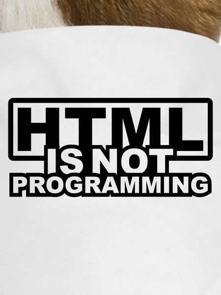 HTML is NOT Programming