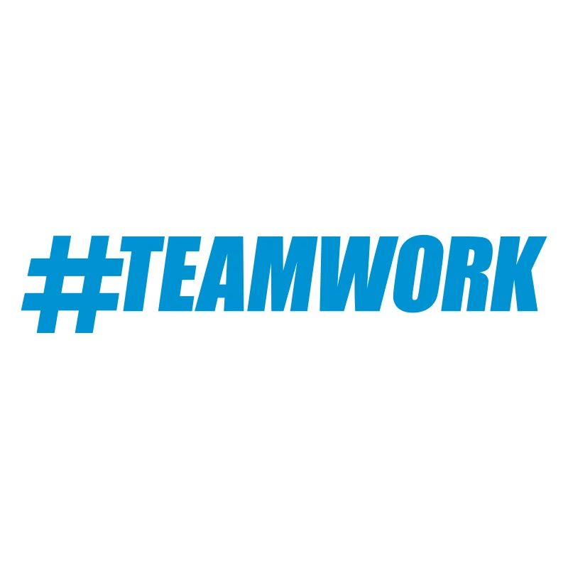 Bleu hashtag Teamwork Logo Design Crew Amis Gru