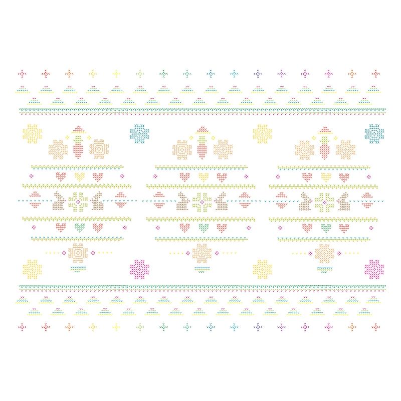 Easter motifs in knitting pattern style for Easter