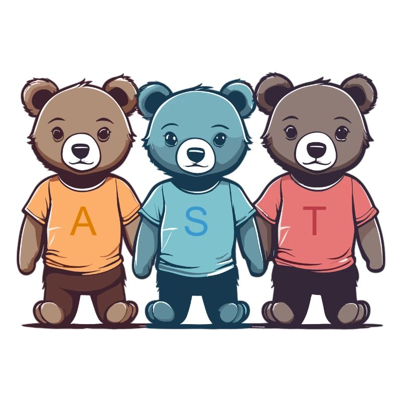 The Three Cuddly Teddies