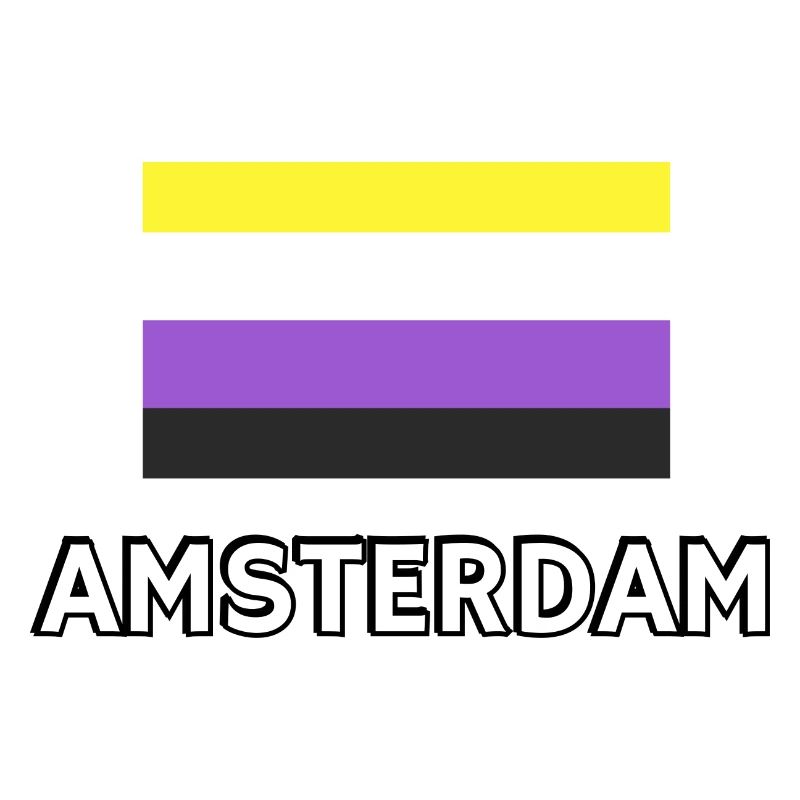 Non binary Pride Flag Amsterdam
