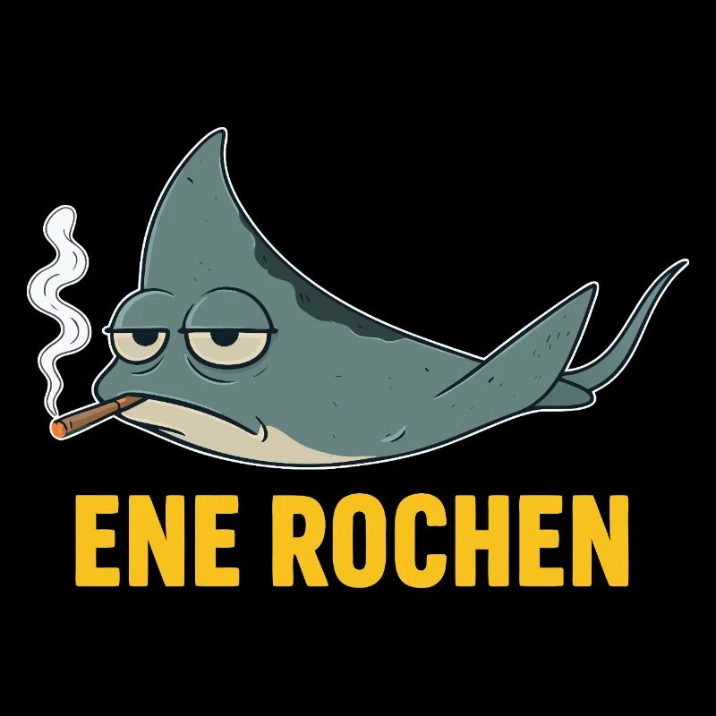 ENE ROCHEN Meme Raucher Spruch Zigaretten