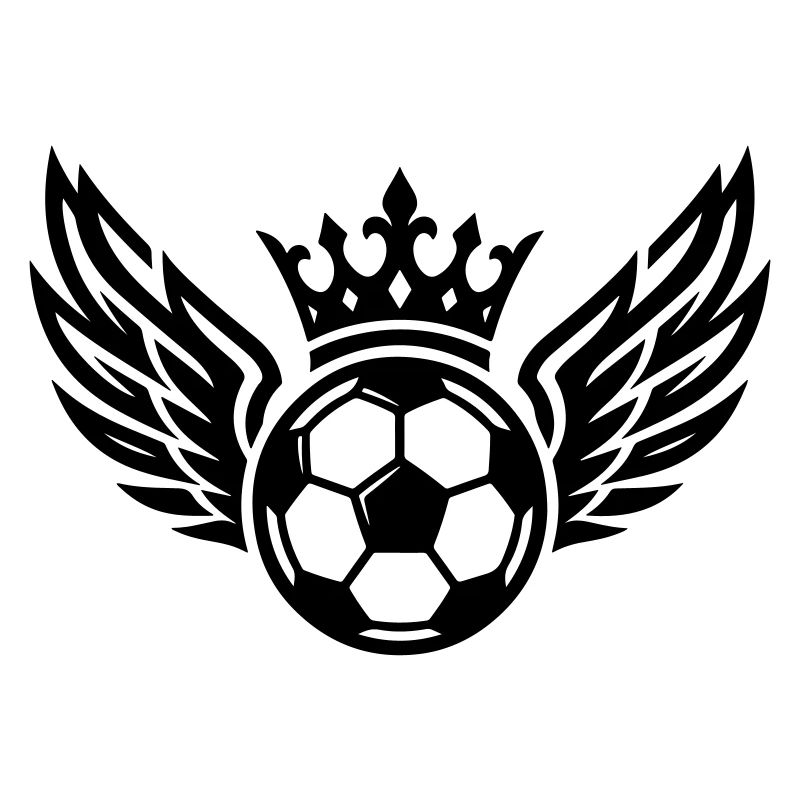 Fussball Wappen Krone Symbol