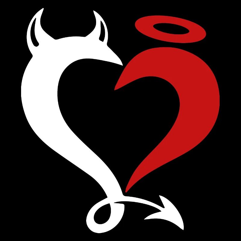 Angel and devil lovers.