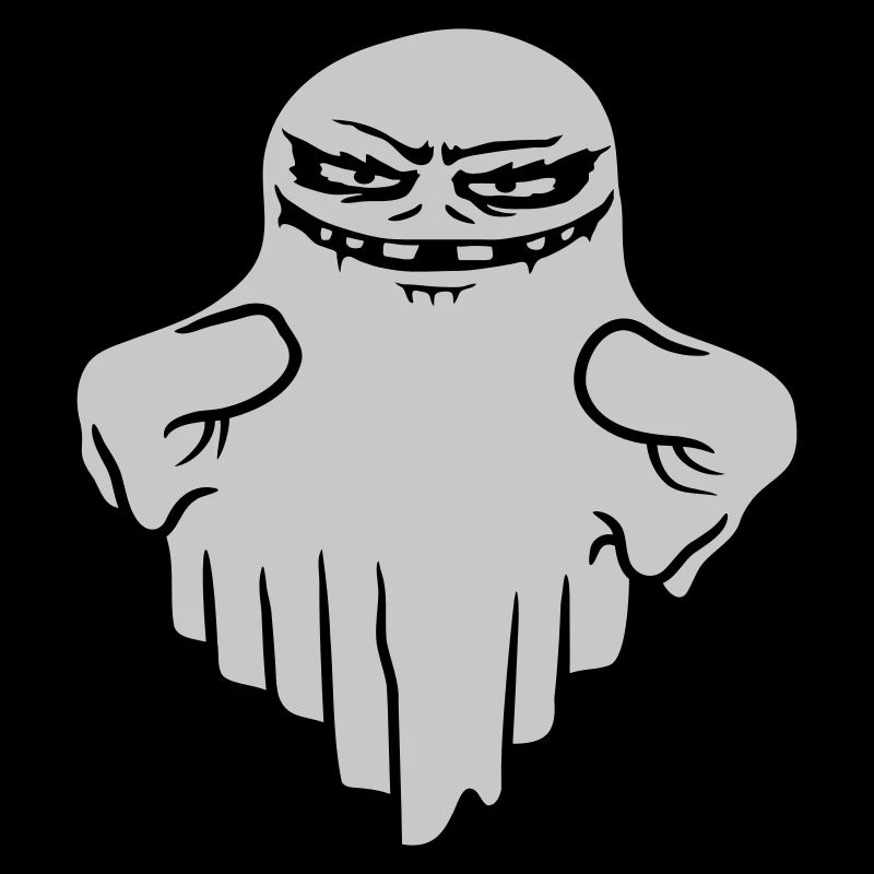 Comic schwebender Monster Geist