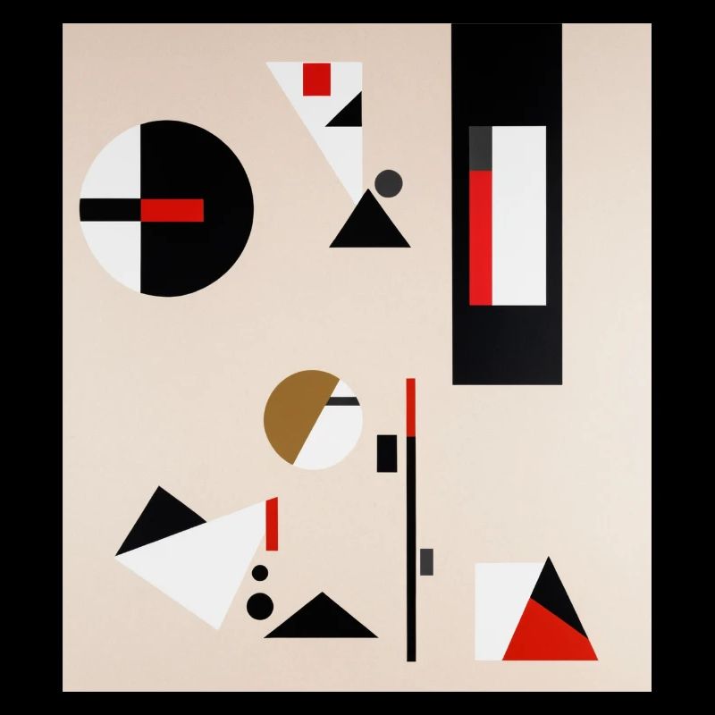 Abstract geometric composition