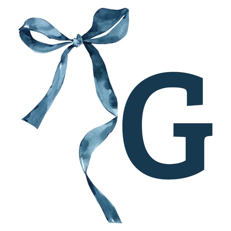 Monogramm g Geschenkidee