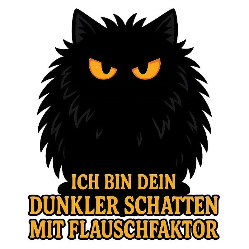 Dark shadow with fluff factor – cat