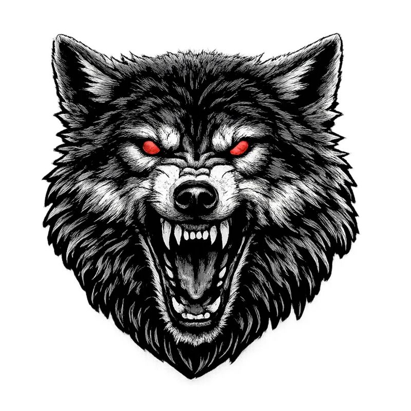 Masque de Loup Regard de Feu
