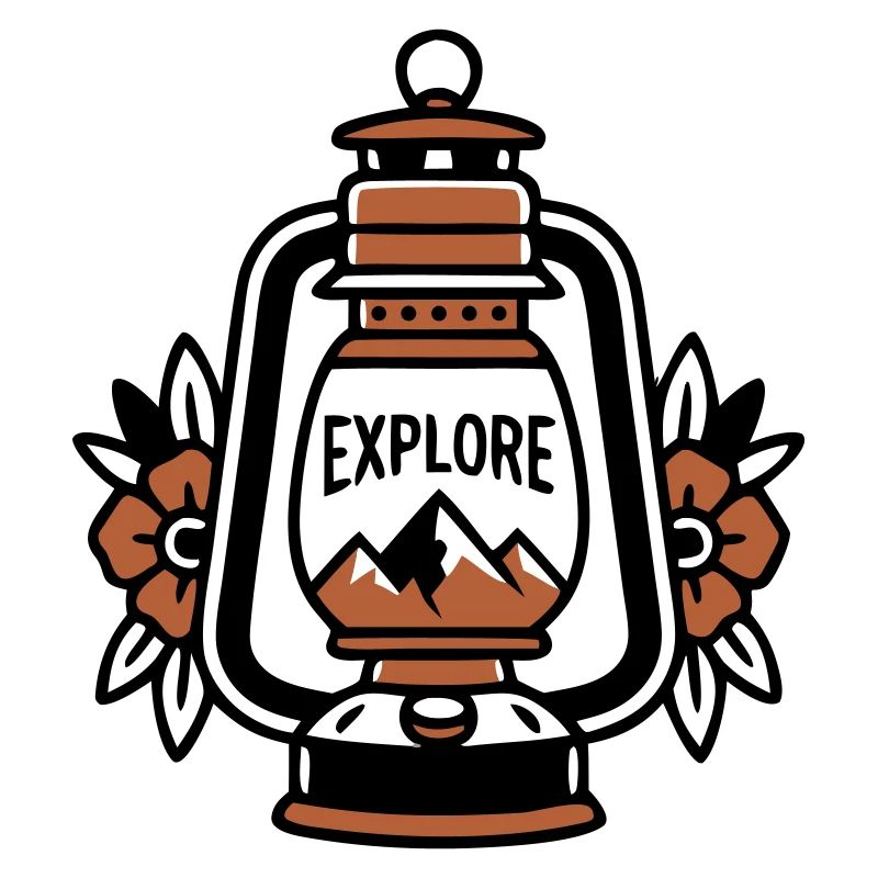 Lanterne Explore Mountains Vintage