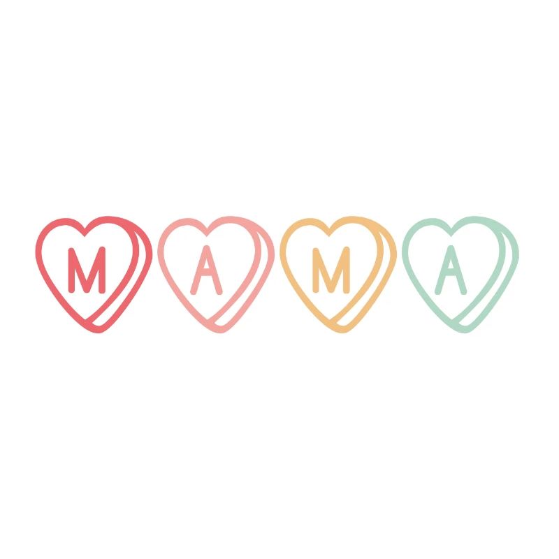 Mama Herzchen M-A-M-A ! Geschenkidee