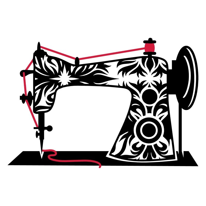 An antique sewing machine