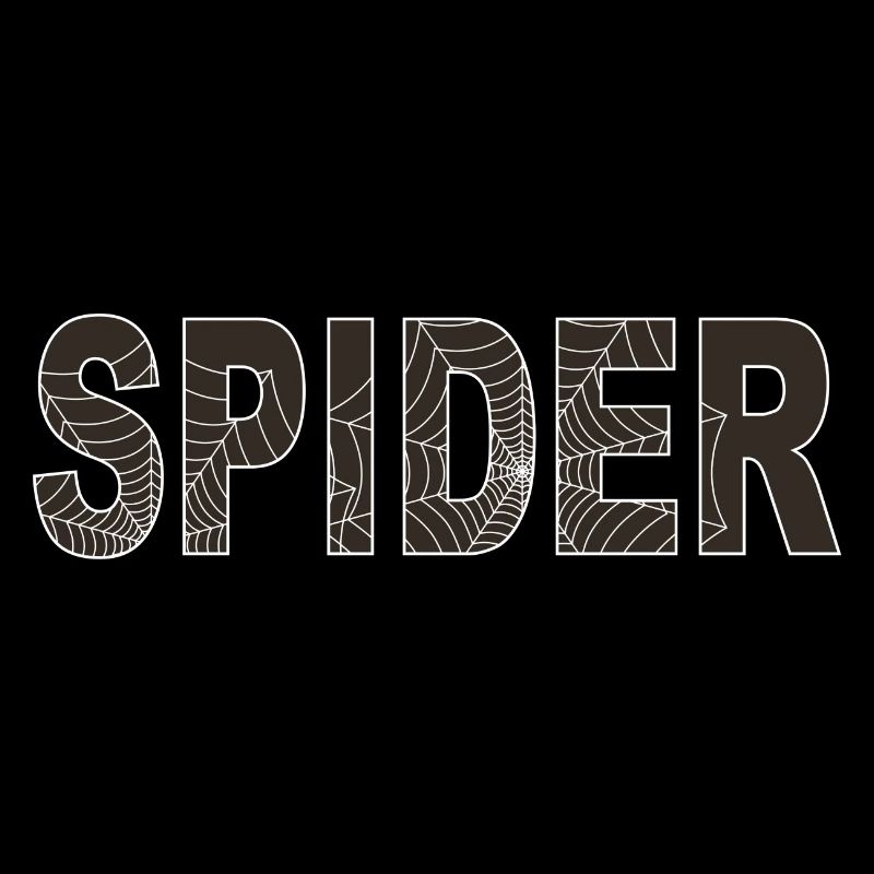 Spider word with graphic
