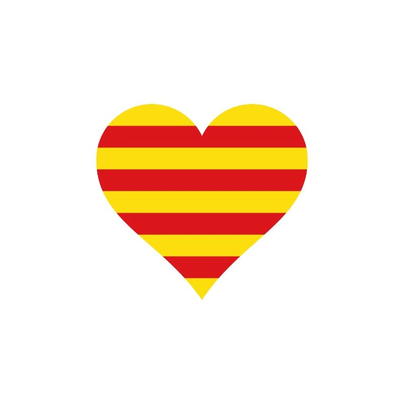 Catalogne Drapeau du coeur catalan drapeau Barcelone