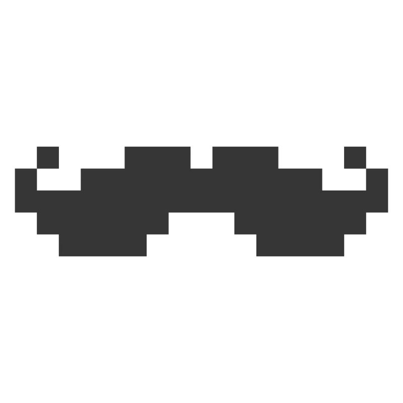 8bit pixel moustache